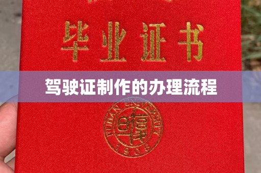 凤阳驾驶证制作的办理流程